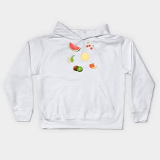 Random fruit slices Kids Hoodie